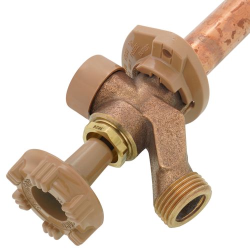 Main product image of Model 17 16", 1/2" MPT x Sweat Inlet Anti-Siphon Wall Faucet w/ Metal Handle