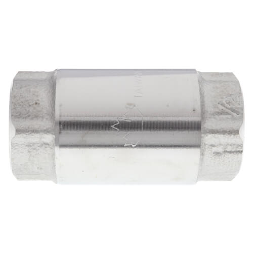 Main product image of 1/2" Threaded Spring Loaded Check Valve (Stainless Steel)
