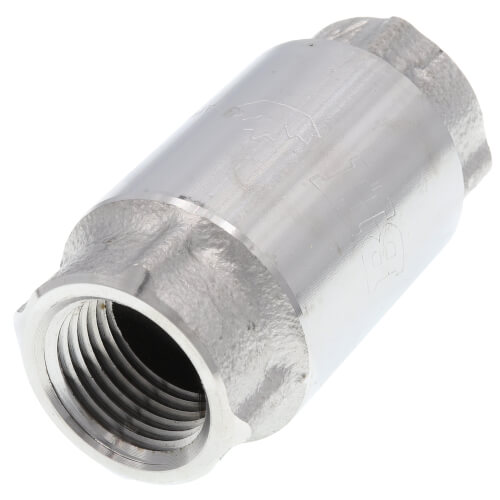 Main product image of 1/2" Threaded Spring Loaded Check Valve (Stainless Steel)