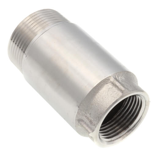 Main product image of 1-1/4" MPT X 1" Threaded Spring Loaded Check Valve (Stainless Steel)