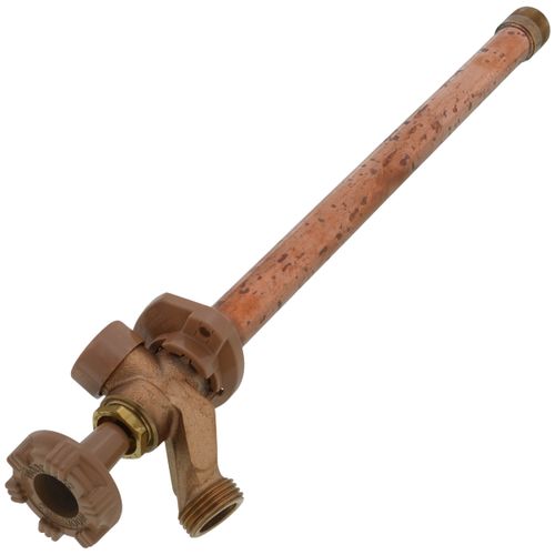 Main product image of Model 17 12", 1/2" FPT x 3/4" MPT Inlet Anti-Siphon Wall Faucet w/ Metal Handle