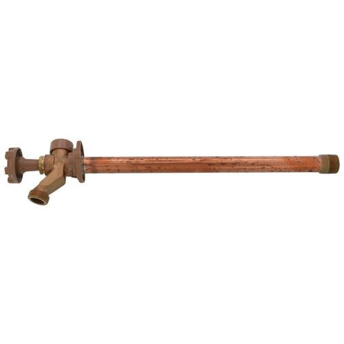 Main product image of Model 17 12", 1/2" FPT x 3/4" MPT Inlet Anti-Siphon Wall Faucet w/ Metal Handle