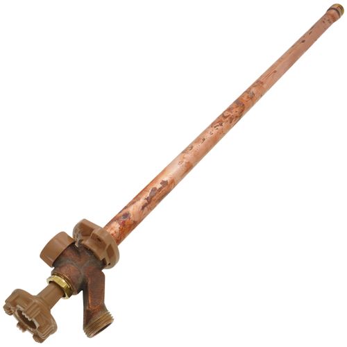 Main product image of Model 17 24", 1/2" FPT x 3/4" MPT Inlet Anti-Siphon Wall Faucet w/ Metal Handle