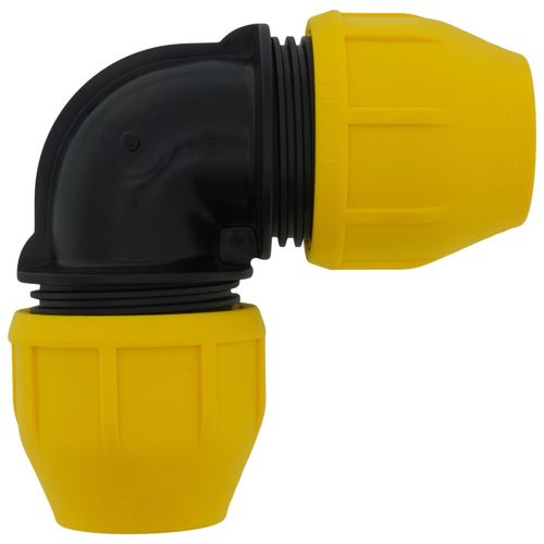 Main product image of 1-1/4" Underground Yellow Poly Gas Pipe 90-Degree Elbow (SDR 10)