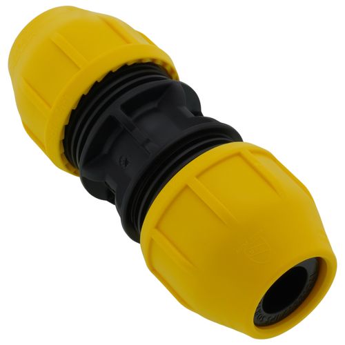 Main product image of 1-1/4" IPS Underground Yellow Poly Gas Pipe Coupler (SDR-10)