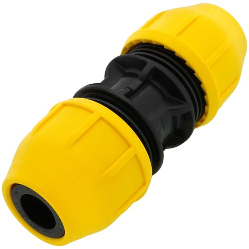 1-1/4" IPS Underground Yellow Poly Gas Pipe Coupler (SDR-11)