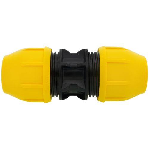 1-1/4" IPS Underground Yellow Poly Gas Pipe Coupler (SDR-11)