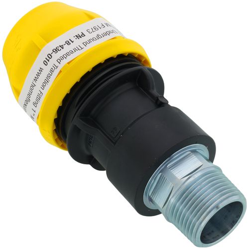 Main product image of 1" Polypropylene Underground Yellow Poly Gas Pipe Conversion Fitting