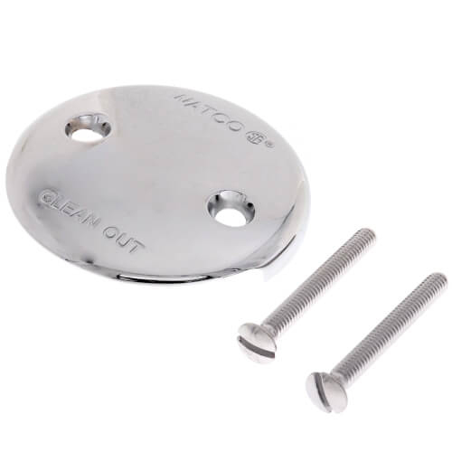 Main product image of 2-Hole Bathtub Overflow Faceplate Kit (Chrome Plated)