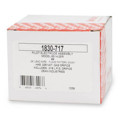 Main product image of 24" Pilot Electrode Assembly w/ 3-Way Flame (6S14-2ER)