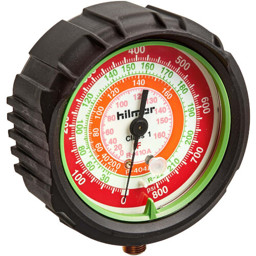 1839093 Hilmor Tools 1839093 Analog Temp/Pressure Gauge, 0800 psi
