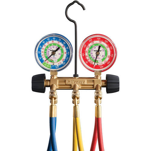 Main product image of 2 Valve Basic Manifold w/ 60" Hoses, R410A (0-800 psi)