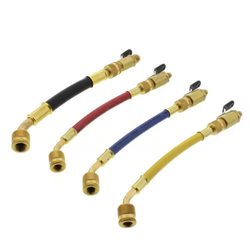 Main product image of 60" Refrigeration Hose w/ Ball Valve Adapter (Set of 4)