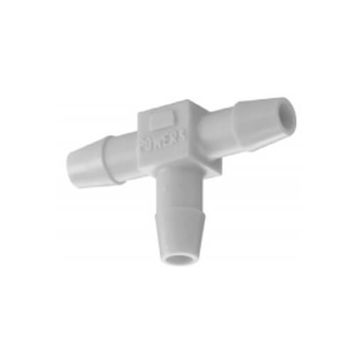 Main product image of 1/4" O.D. Plastic Tube Restrictor Tee, 20 Scim (5.5 ml/sec) (5 Pack)
