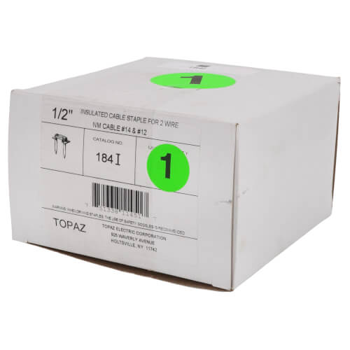 Main product image of 1/2" Cable Staples Insulated Steel (500 Pack)