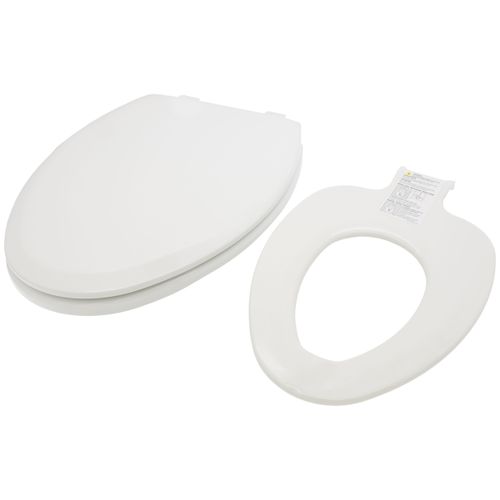 Main product image of Mayfair NextStep2 Elongated Enameled Wood Toilet Seat, STA-TITE, Easy-Clean, Whisper-Close (White)