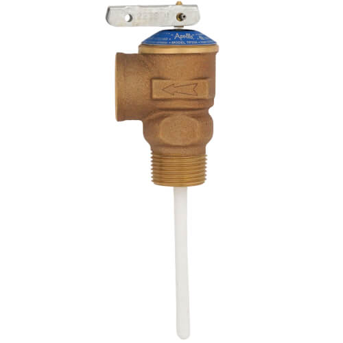 Main product image of 3/4" MNPT x 3/4" FNPT 18C400 105,000 BTU Capacity T & P Relief Valve w/ 3" Probe (150 psi)
