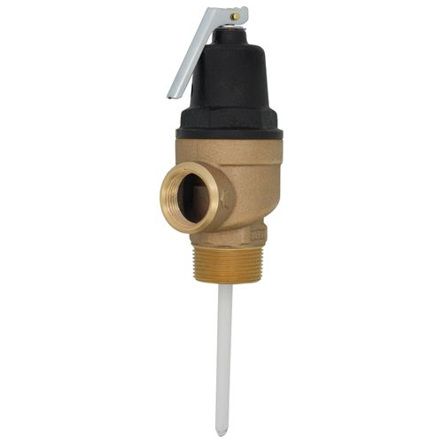 Main product image of 1-1/4" MNPT x 1" FNPT Commercial ASME T&P Relief Valve (4" Element, 150 psi)