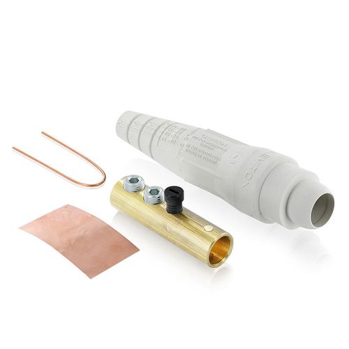 Main product image of 18 Series Cam-Type Female Detachable Plug, Ball Nose, #2 2/0 AWG, 300A Max (White)