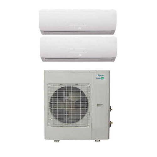 Main product image of 18,000 BTU, R-410A, InverterFlex Dual Zone Heat Pump Package (9+9)