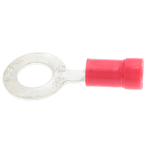Main product image of Vinyl Insulated Closed Ring Terminal, 22-16 AWG, Bolt 1/4" (Copper)