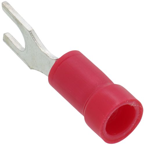 Main product image of Vinyl Insulated Fork Terminal, 22-16 AWG, Bolt #6 (Copper)