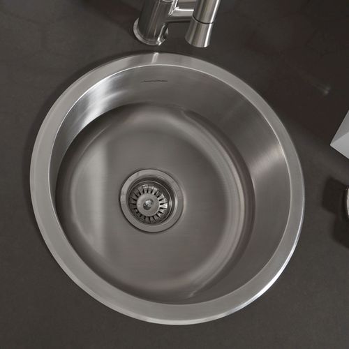 Main product image of Portsmouth 16" x 16" Stainless Steel Undermount Round 1-Bowl Kitchen Sink (Stainless Steel)