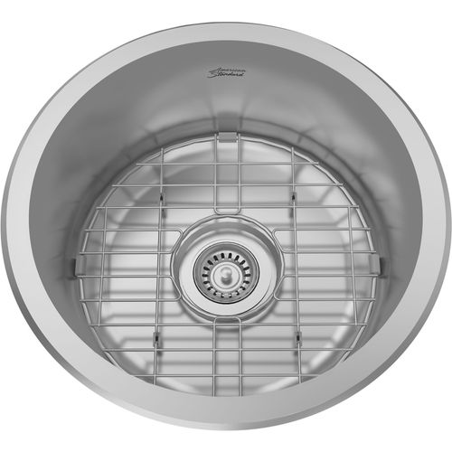 Main product image of Portsmouth 16" x 16" Stainless Steel Undermount Round 1-Bowl Kitchen Sink (Stainless Steel)