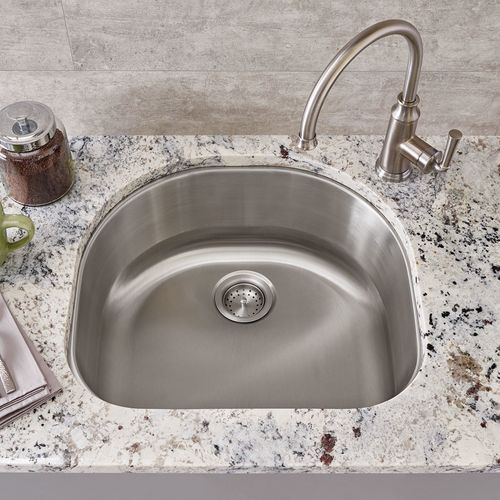 Main product image of Portsmouth 23" x 21" Stainless Steel Undermount 1-Bowl Kitchen Sink (Stainless Steel)