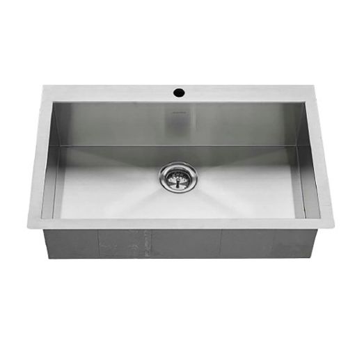 Main product image of Edgewater 33" x 22" Stainless Steel 1-Hole Dual Mount 1-Bowl Kitchen Sink (Stainless Steel)