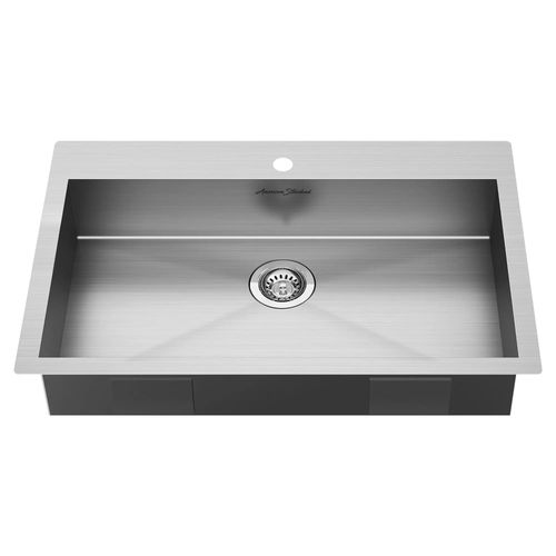Main product image of Edgewater 33" x 22" Stainless Steel 1-Hole Dual Mount 1-Bowl ADA Kitchen Sink (Stainless Steel)