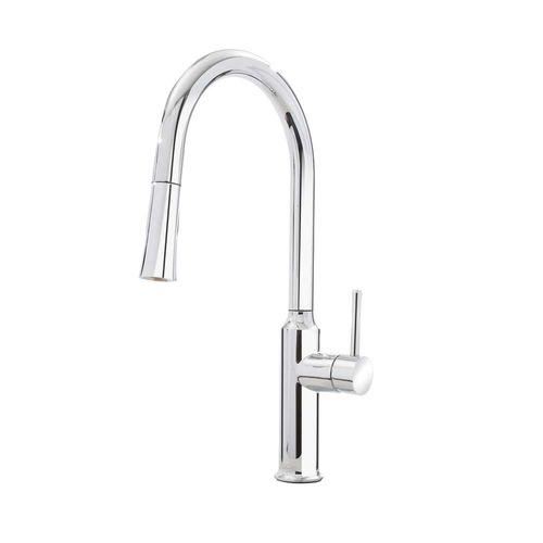 Main product image of Single Handle Kitchen Faucet w/ Pull-Down Sprayer (Chrome), 19-400C