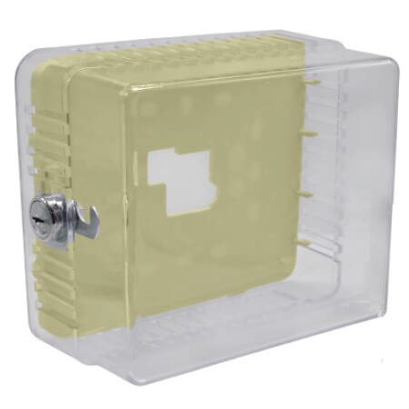 Main product image of BTG-K, Rectangle Transparent Thermostat Guard Kit w/ Solid and Ring Base