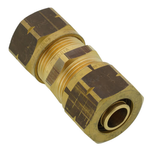 Main product image of 5/8" Comp. SVC Coupling for Joining 3/8" x 3/4" ViegaPEX Barrier Tubing (Brass)