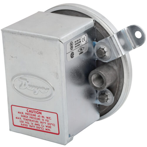 Main product image of Compact Low Differential Pressure Switch (3.0" - 11.75" W.C.)