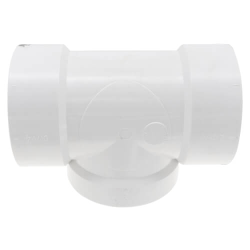 4" PVC DWV Cleanout Tee w/ Standard Plug