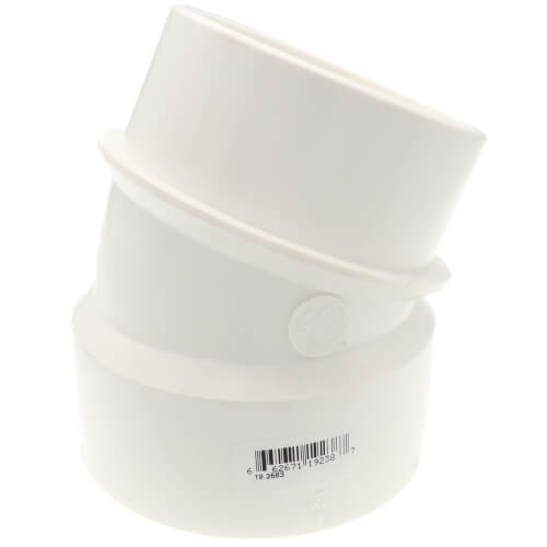 Main product image of 3" PVC DWV 22.5-Degree Street Elbow