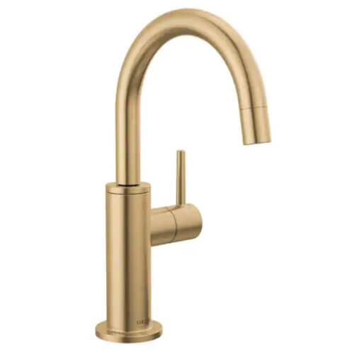 Main product image of Contemporary Round Beverage Faucet (Champagne Bronze), 1930-CZ-DST