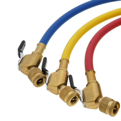 H60BVES3 60" Refrigeration Hoses w/ Ball Valve Ends (3 Pack)