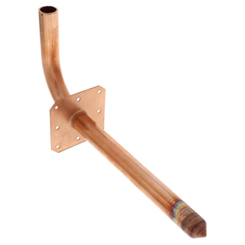 1/2" Copper Elbow Stub-Out 90° ProPress w/ Wall Plate