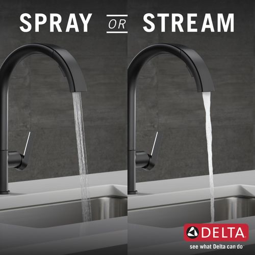 Main product image of Keele Single-handle Pull-down Kitchen Faucet (Matte Black), 19824LF-BL