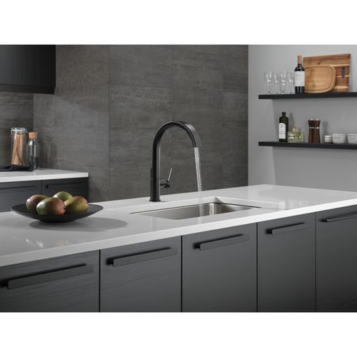 Main product image of Keele Single-handle Pull-down Kitchen Faucet (Matte Black), 19824LF-BL