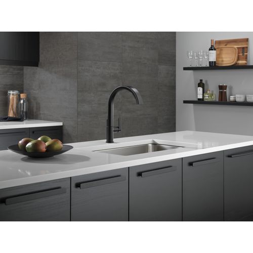 Main product image of Keele Single-handle Pull-down Kitchen Faucet (Matte Black), 19824LF-BL
