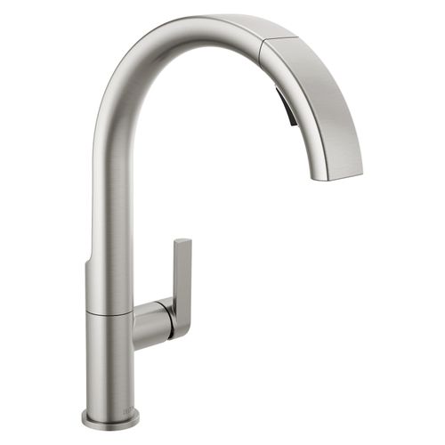 Main product image of Keele Single-handle Pull-down Kitchen Faucet (Spotshield Stainless), 19824LF-SP