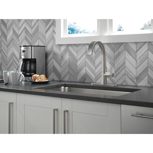 Main product image of Keele Single-handle Pull-down Kitchen Faucet (Spotshield Stainless), 19824LF-SP