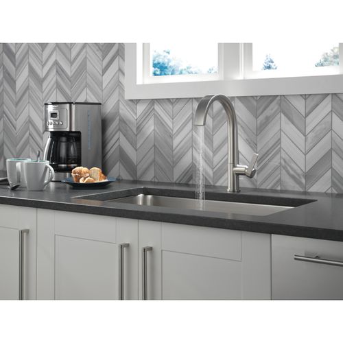 Main product image of Keele Single-handle Pull-down Kitchen Faucet (Spotshield Stainless), 19824LF-SP