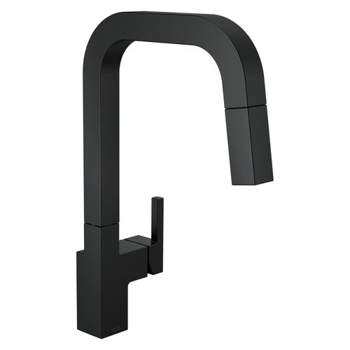 Main product image of Junction Single-handle Pull-down Kitchen Faucet (Matte Black), 19825LF-BL