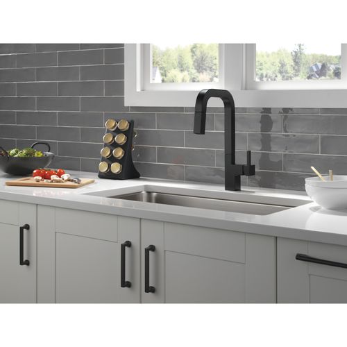 Main product image of Junction Single-handle Pull-down Kitchen Faucet (Matte Black), 19825LF-BL