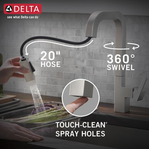 Main product image of Junction Single-handle Pull-down Kitchen Faucet (Spotshield Stainless), 19825LF-SP