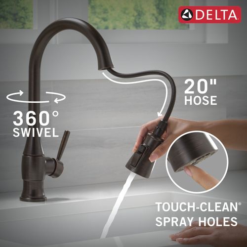 Main product image of Hazelwood 1 Handle Pull-down Kitchen Faucet w/ Soap Dispenser & Shieldspray (Venetian Bronze), 19831Z-RBSD-DST